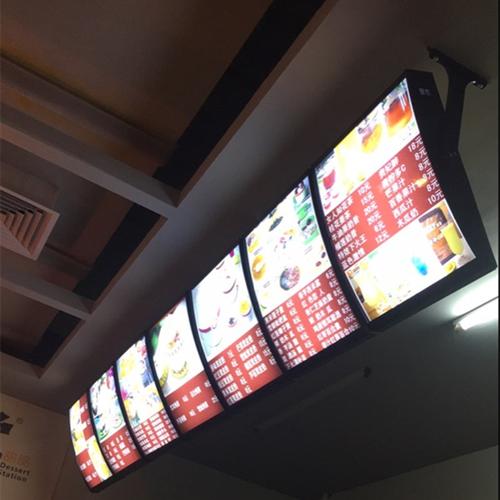 点餐灯箱 快餐餐饮弧形灯箱
